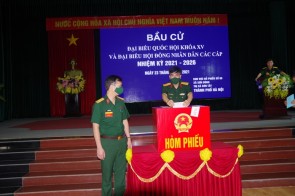 TRƯỜNG SĨ QUAN PHÒNG HÓA HOÀN THÀNH TỐT NHIỆM VỤ BẦU CỬ ĐẠI BIỂU QUỐC HỘI KHÓA XV VÀ ĐẠI BIỂU HỘI ĐỒNG NHÂN DÂN CÁC CẤP NHIỆM KỲ 2021-2026