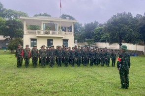 Trường Sĩ quan Phòng hóa tổ chức kiểm tra bắn súng K54 bài 1  cho Sĩ quan, AK bài 1 cho QNCN, HSQ-BS năm 2025