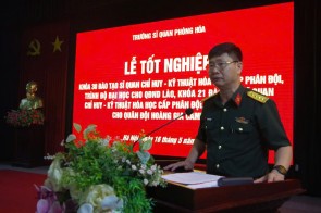 Trường Sĩ quan Phòng hóa tổ chức Lễ Tốt nghiệp cho học viên quốc tế năm 2025