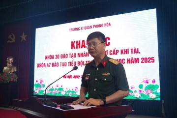 Trường Sĩ quan Phòng hóa Khai mạc khóa 30 đào tạo nhân viên Sơ cấp Khí tài và khóa 47 đào tạo Tiểu đội trưởng Hóa học năm 2025