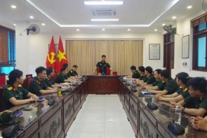Trường Sĩ quan Phòng hóa tổ chức Hội nghị bốc thăm bài giảng trong hội thi giảng viên, giáo viên dạy giỏi cấp cơ sở năm 2025