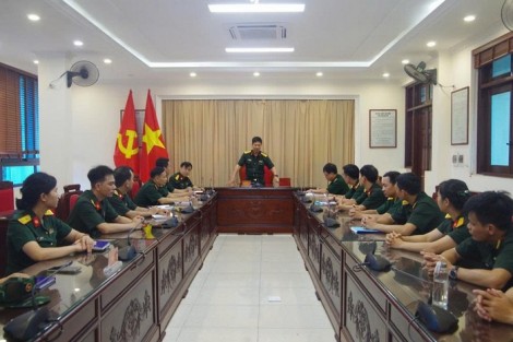 Trường Sĩ quan Phòng hóa tổ chức Hội nghị bốc thăm bài giảng trong hội thi giảng viên, giáo viên dạy giỏi cấp cơ sở năm 2025