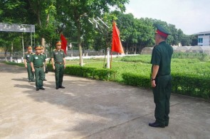 Trường Sĩ quan Phòng hóa tổ chức Thi tốt nghiệp môn chuyên ngành cho học viên Đại đội 4